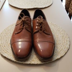 Mens Tan Stacy Adam's dress shoes